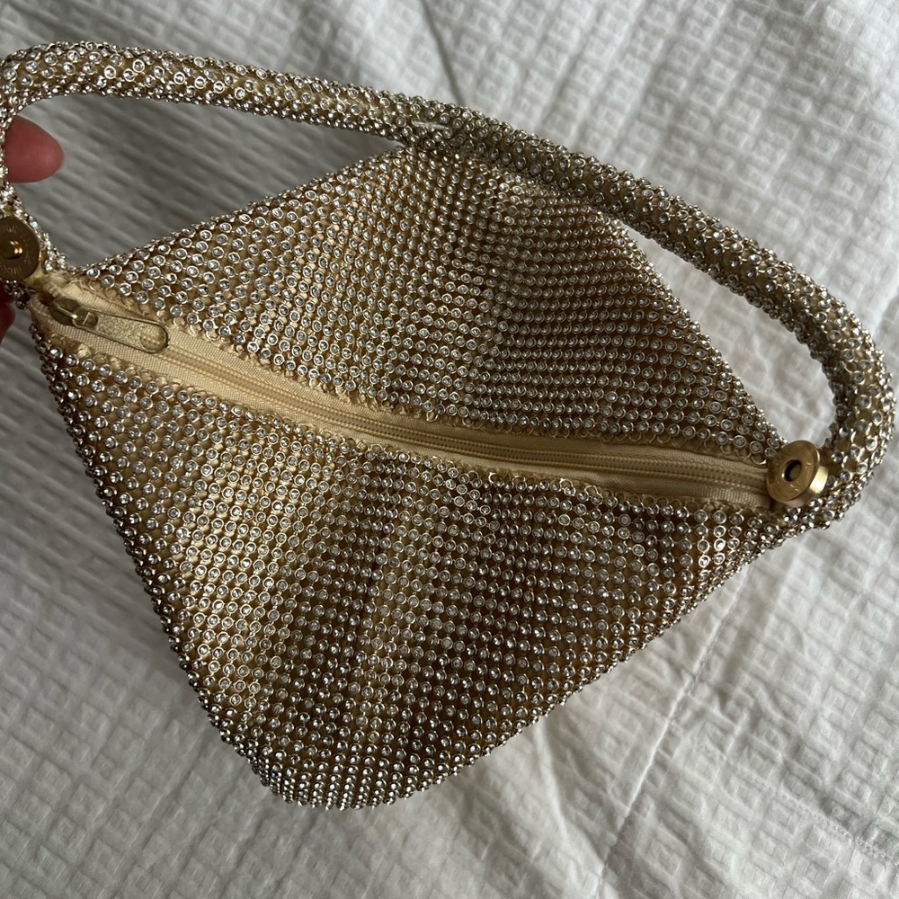 NWOT Crystal Embellished Mini Handbag - Picture 3 of 5